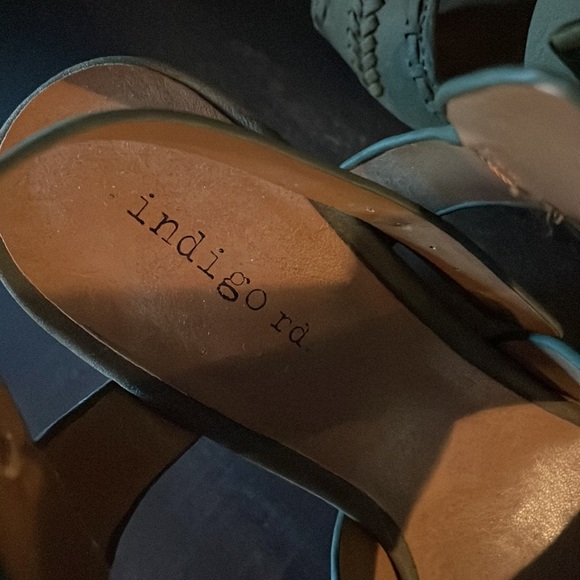 Green Indigo rd Wedges size 7M - Picture 3 of 5